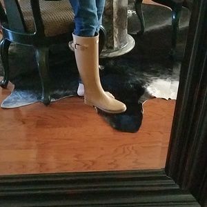 hunter boots tawny